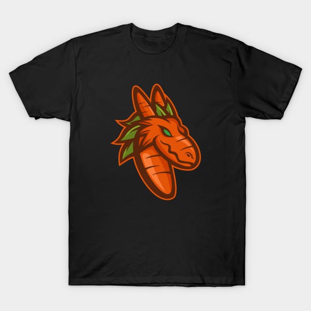 Carrot Dragon T-Shirt by Johnitees